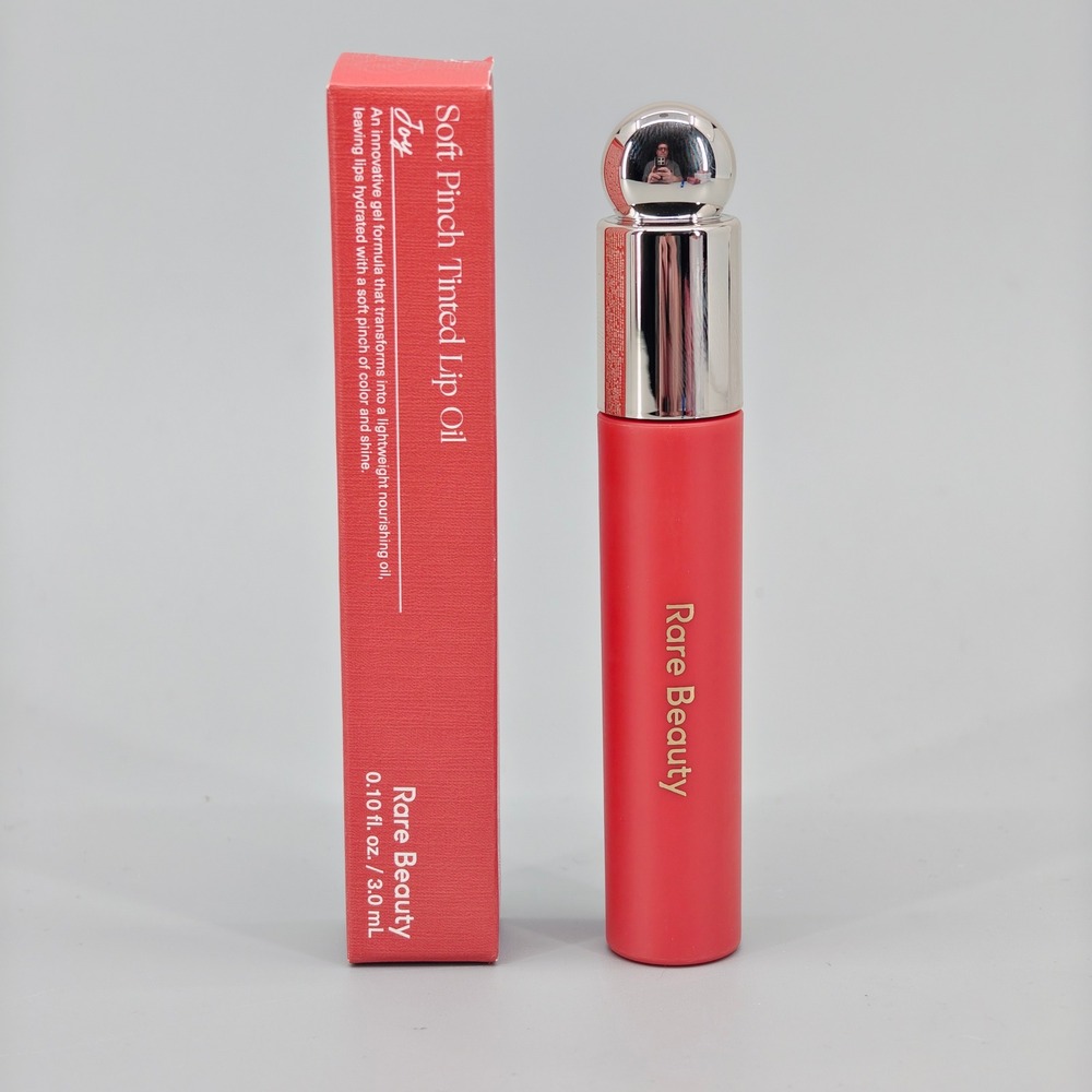 Rare Beauty Soft Pinch Tinted Lip Oil JOY Muted Peach 0.10oz 3ml New in Box